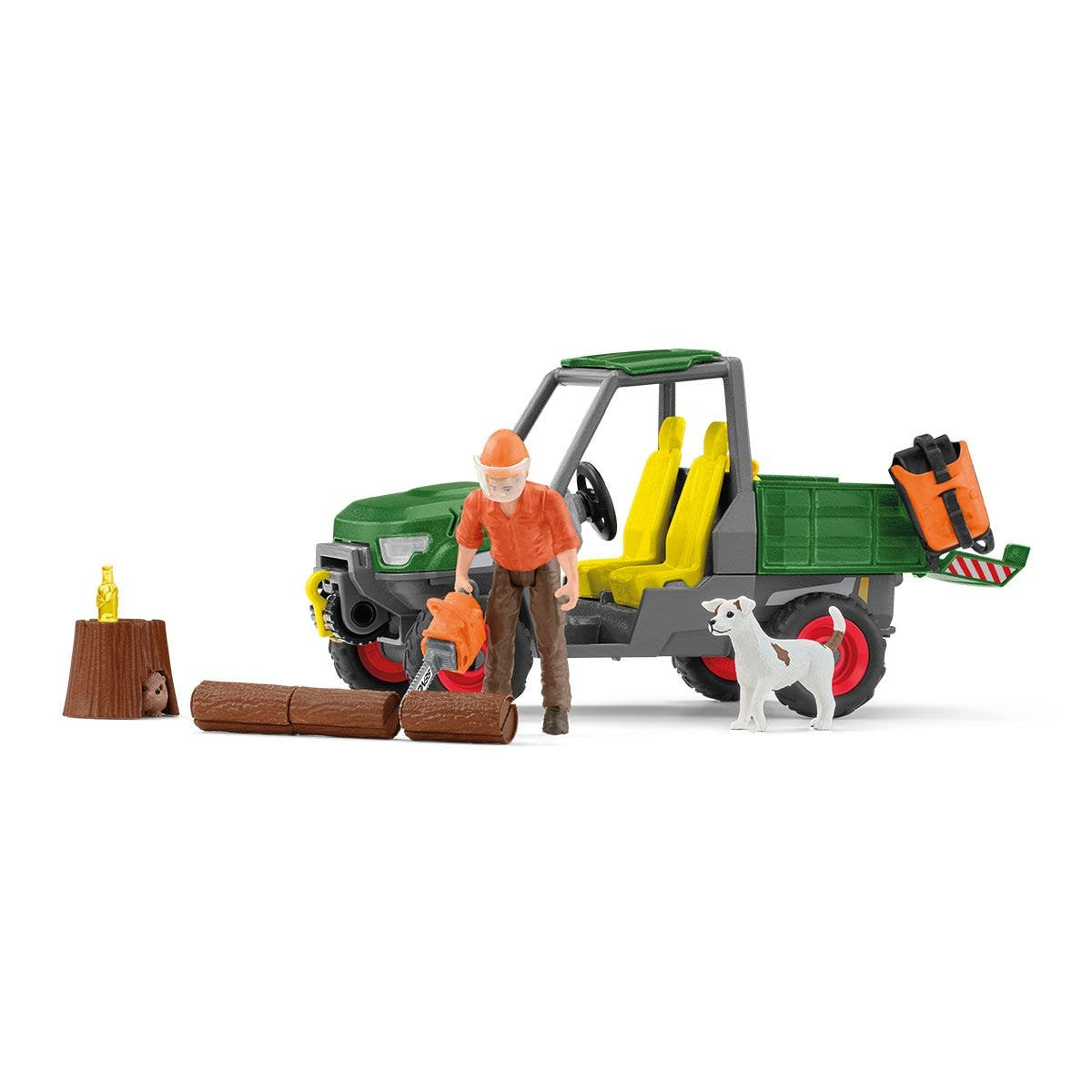 Figura Schleich Farm World Granjero Forestal Con Vehículo  42659