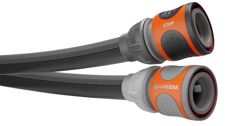 EAN 4066407501706 - Gardena Liano manguera de jardín 15 m Por encima del suelo Cloruro de polivinilo (PVC), Textil Negro, Gri imagen 2
