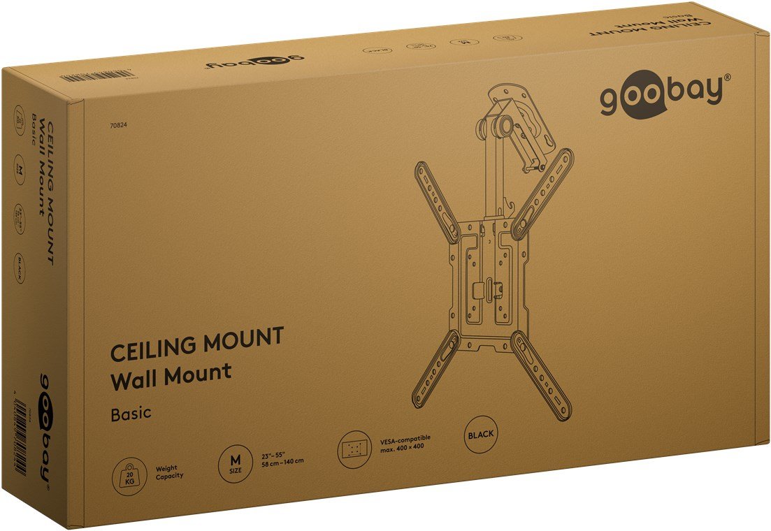 Goobay Goobay Tv Deckhalterung M Bis 20kg 23" 55" 70824