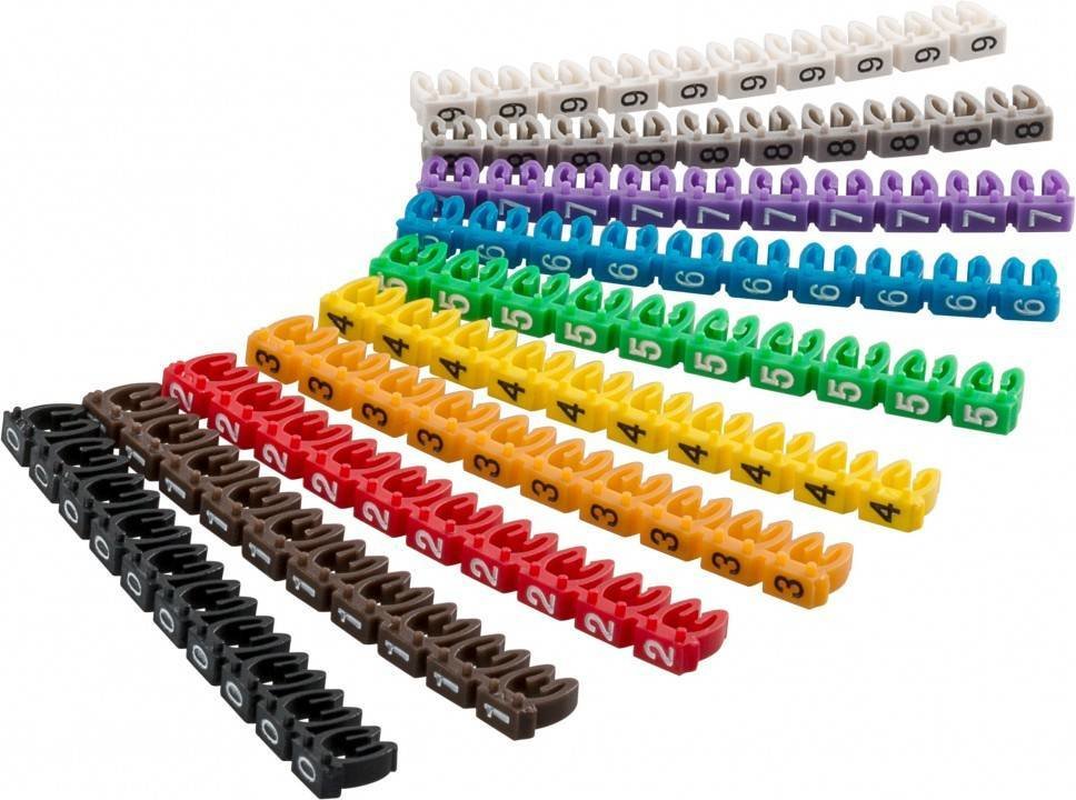 EAN 4040849725135 - Goobay 72513 soporte para manguito de identificación de conductor Multicolor PVC 100 pieza(s) imagen 1