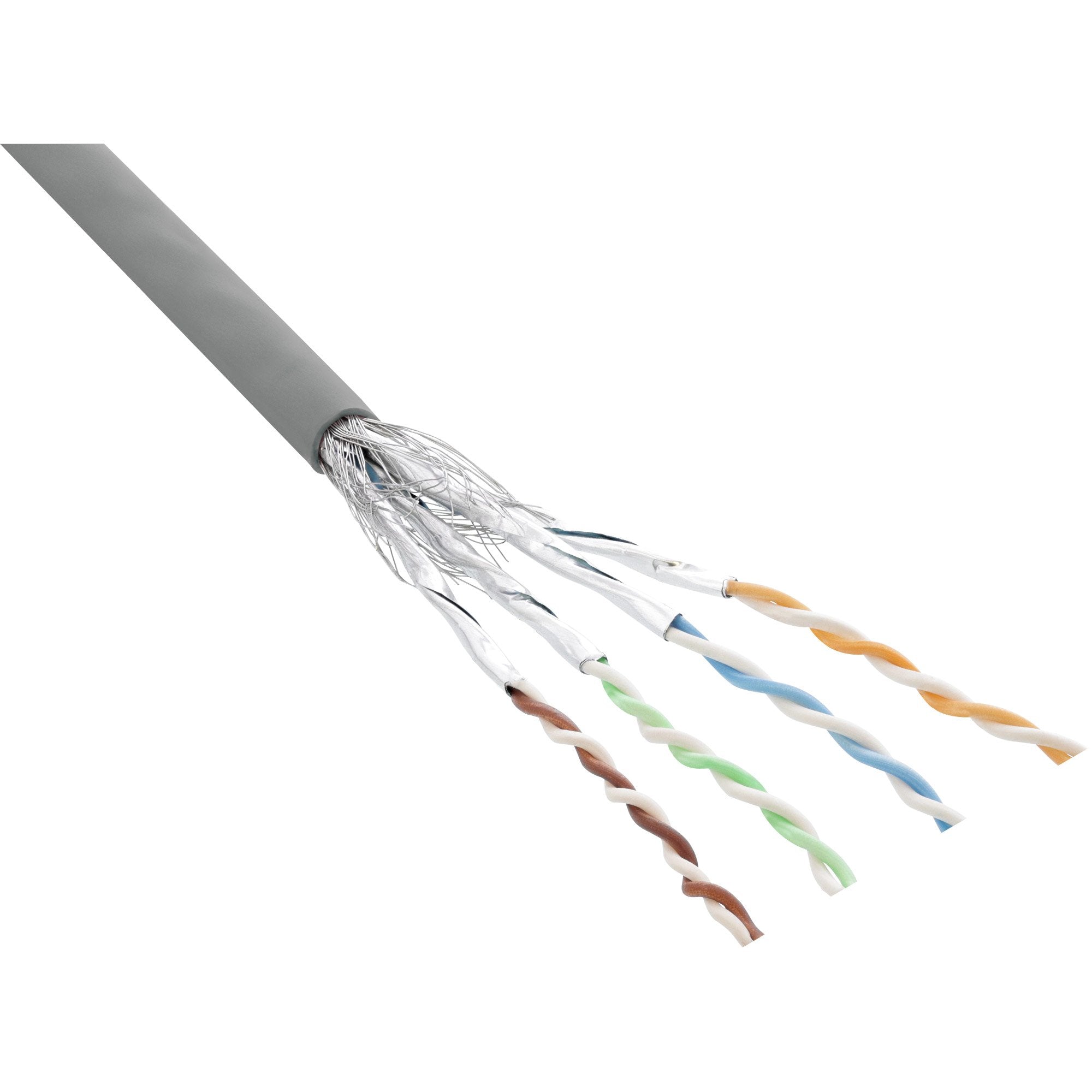 Cable De Red Inline S/Ftp Pimf Cat.6 Gris Awg27 Pvc Cu 100m