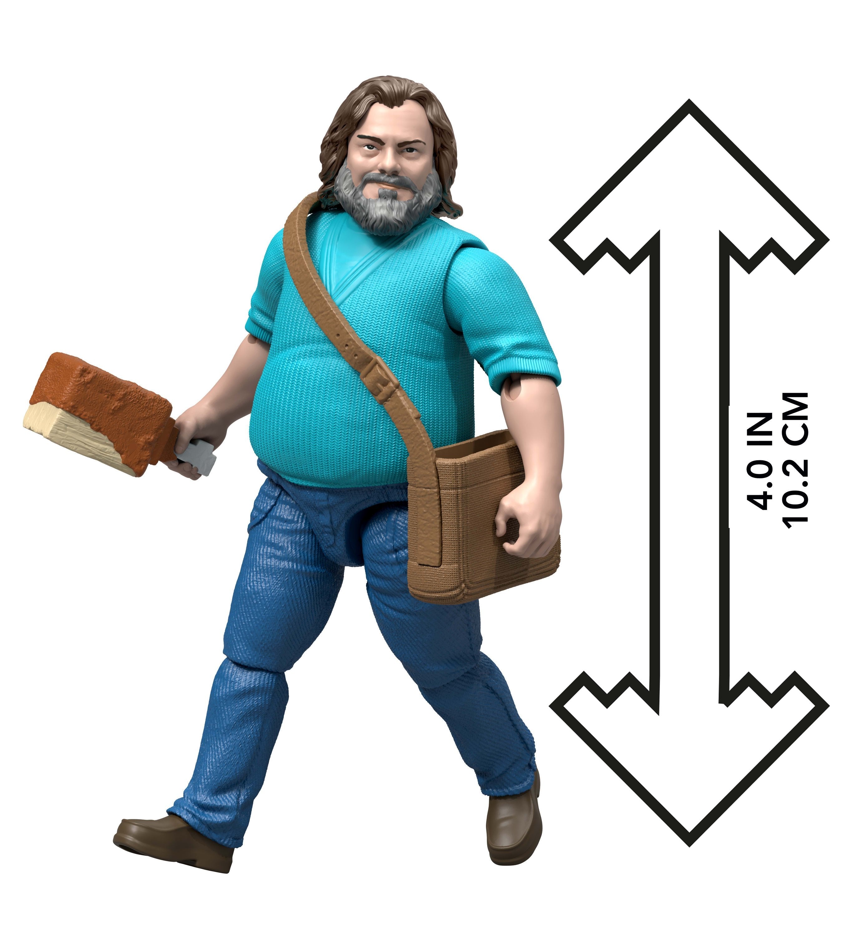 Mattel Minecraft Movie Steve Actionfigur Und Zubehör (Spielset Mit 10 Cm Figur) Jfr57
