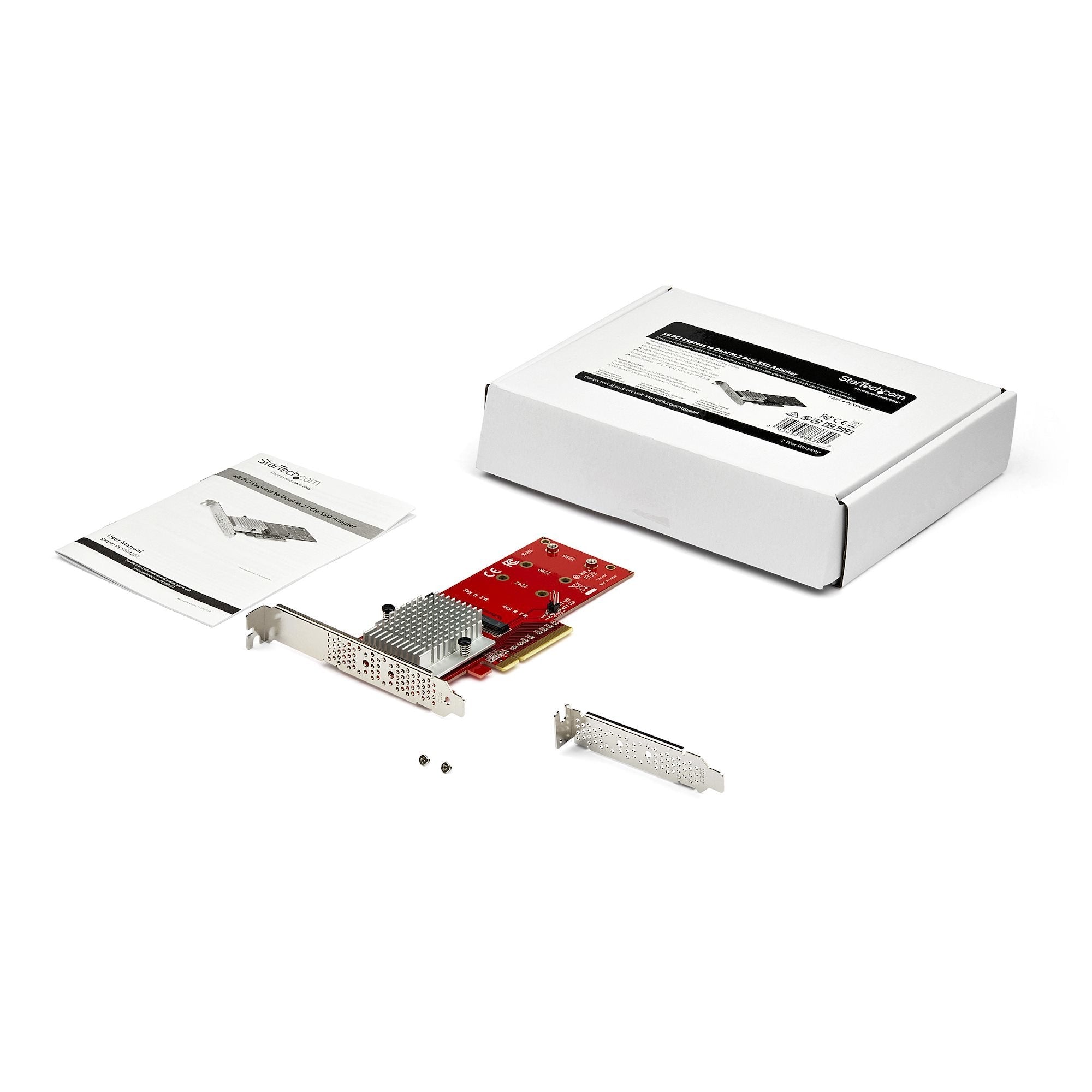 Startech.Com Adaptador Pci Express X8 Para Dos Ssd M.2 - Pci-E 3.0