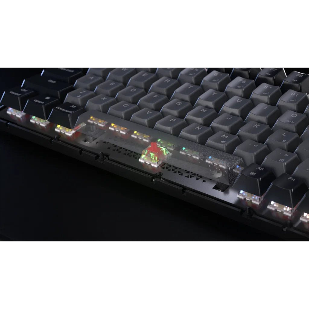 Corsair Gaming K65 Plus Wireless 75% Rgb Gaming Teclado, Mlxrojo- Negro, Gris