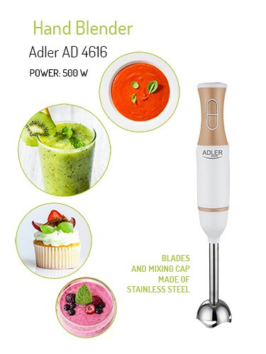 Batidora De Mano Adler Ad 4616 , Potencia 500w