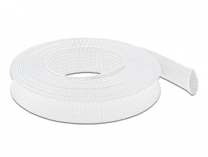 Delock Funda Trenzada 5 M X 25 Mm Blanco