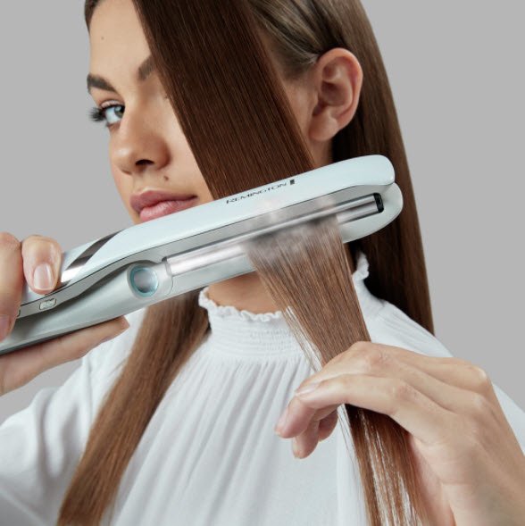 Plancha Remington S9001  De Pelo Hydraluxe Pro, Tecnología Hydracare Mist, Controles De Temperatura Digitales, 5 Ajustes Hasta 230°C