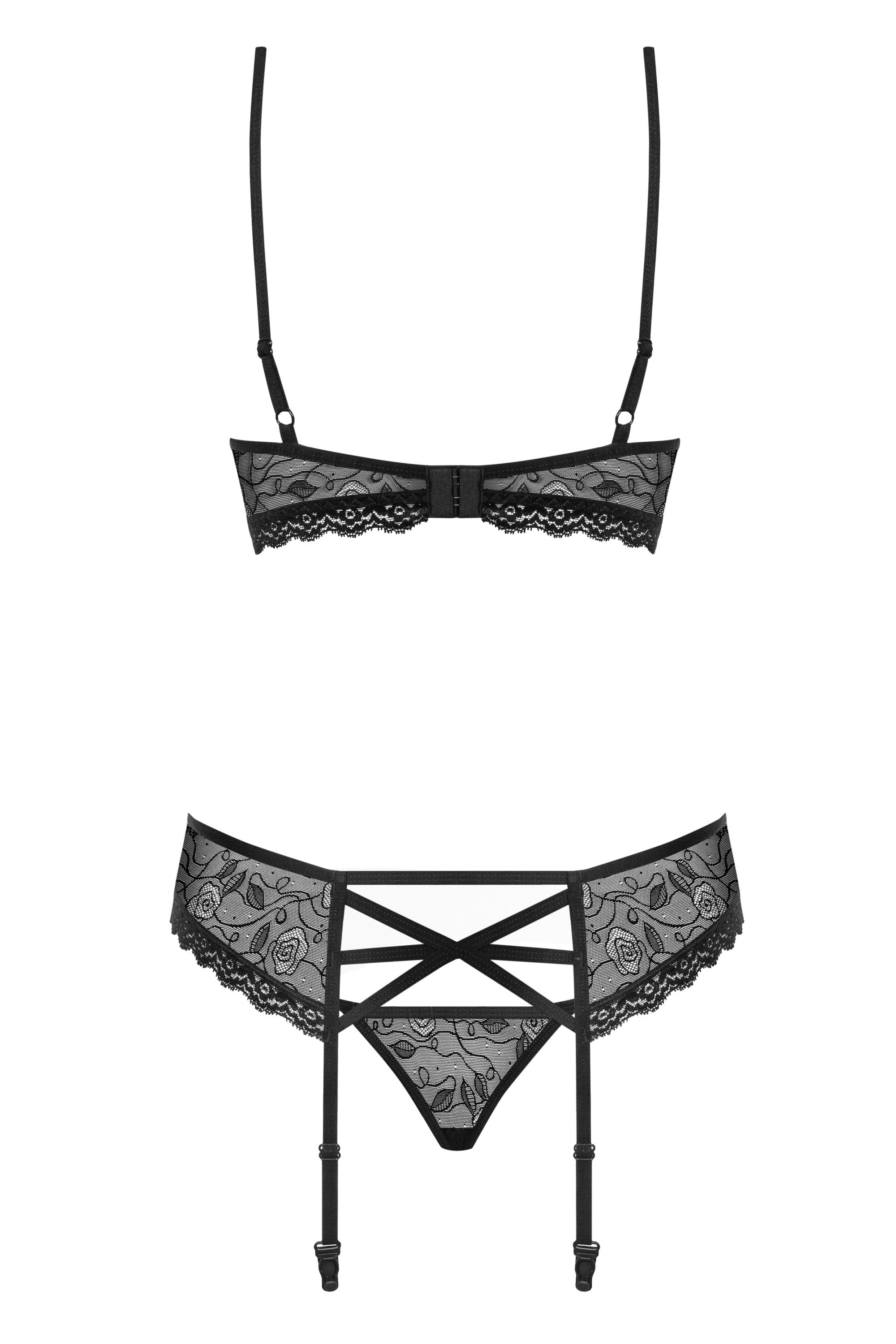 Set 3 Piezas Color Negro Talla (Interno):S/M
