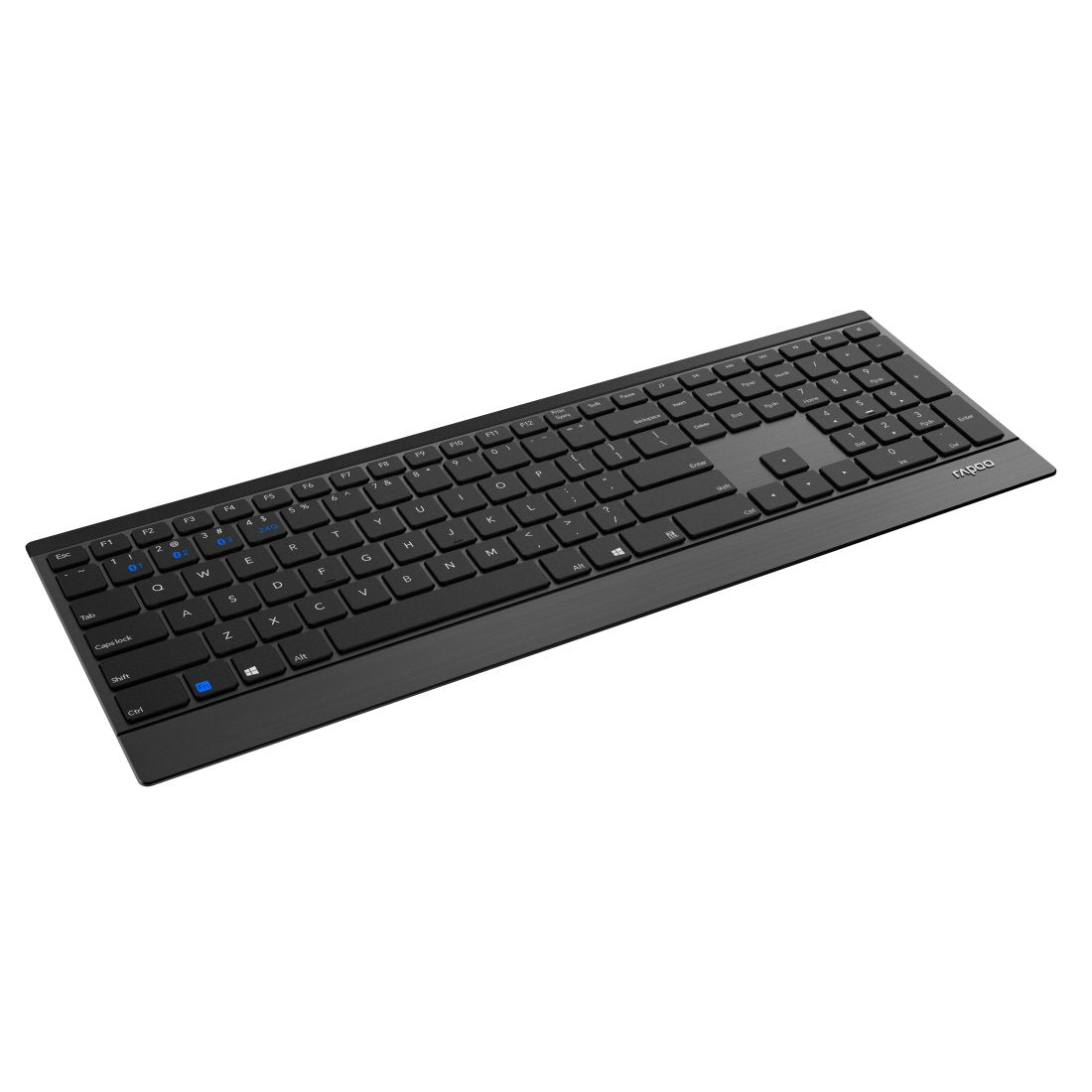 Rapoo Cableloses Multi-Mode-Deskset 9500m Qwertz Keyboard + Mouse Black