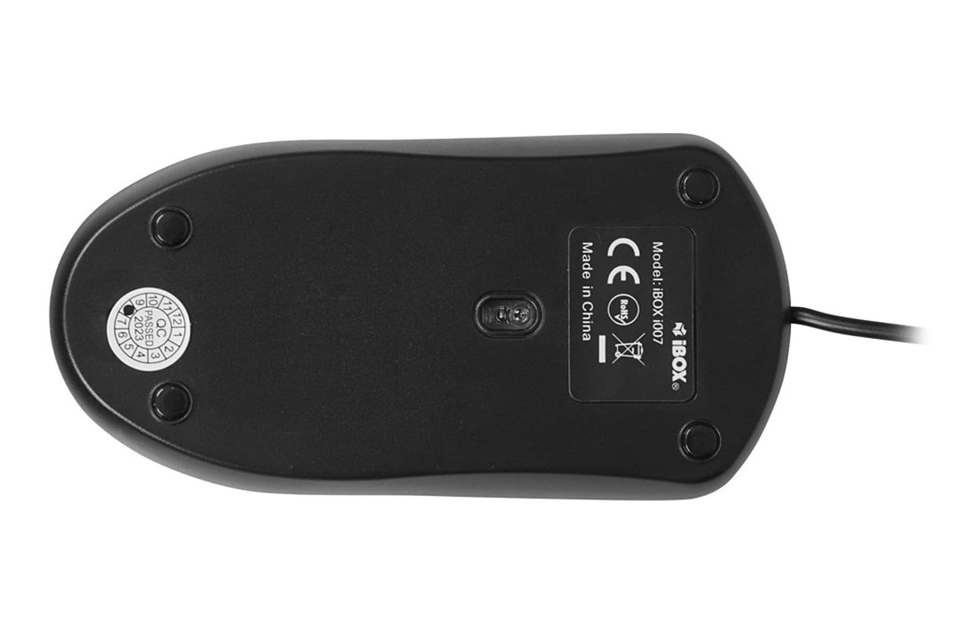 Ratón Ibox Negro 1600 Dpi Optical Mouse Cable 1.8m