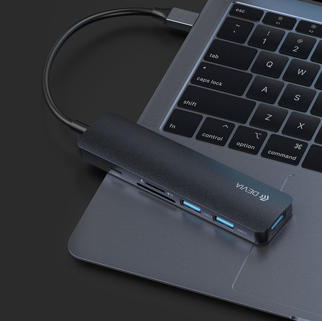 Leopard Type-C To Usb3.0*3+Pd+Cardreader 5 In 1 Hub