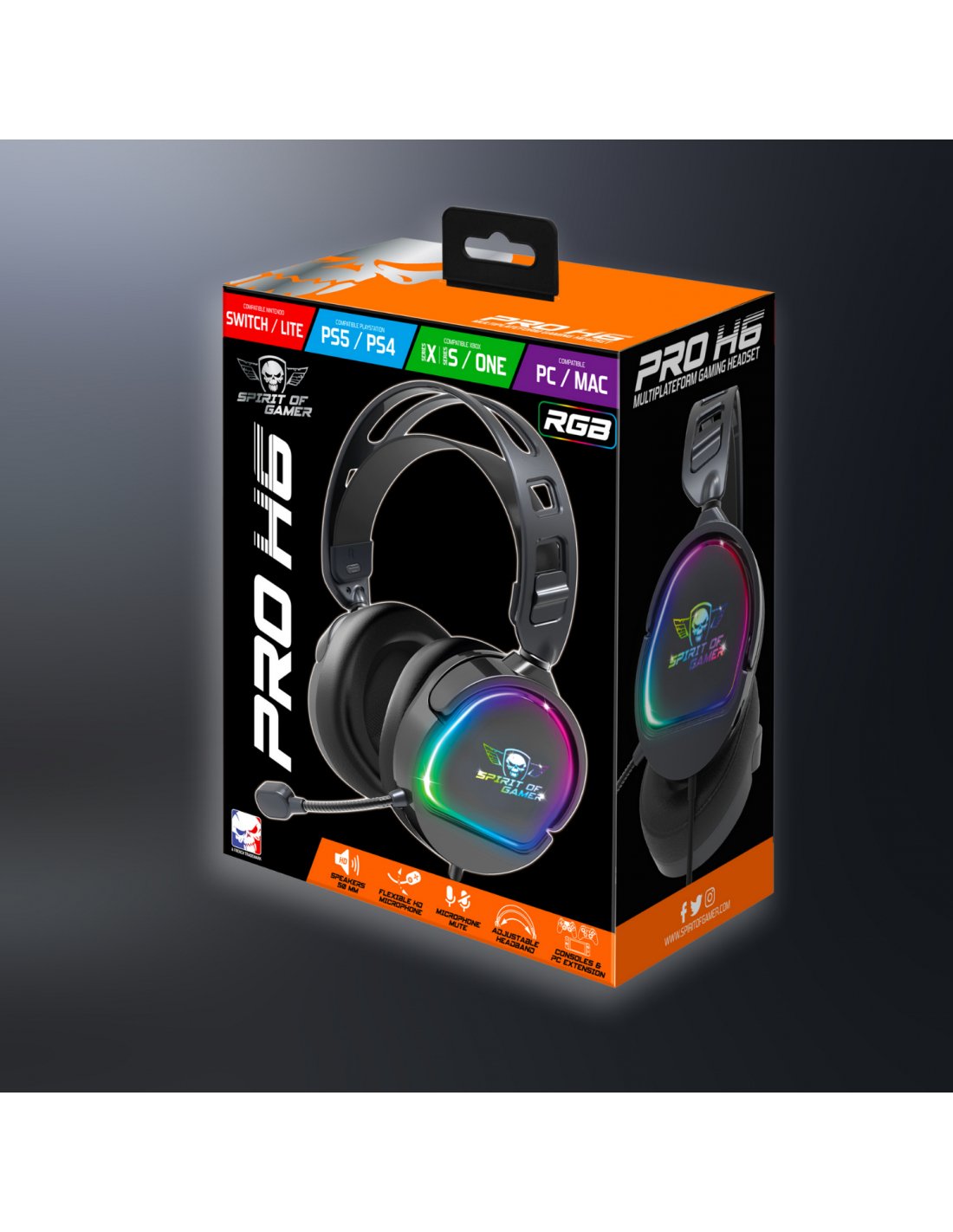 EAN 3700104434189 - Spirit of Gamer PRO-H6 Auriculares Alámbrico Diadema Juego Negro imagen 2