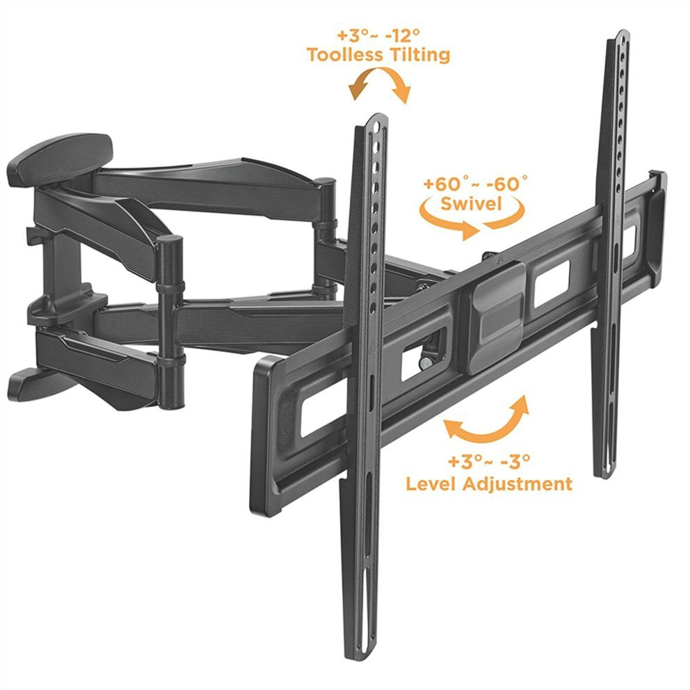 Value Tv-Soporte De Pared, Flexibel, Elegant, 37-80 Zoll, Bis 45 Kg