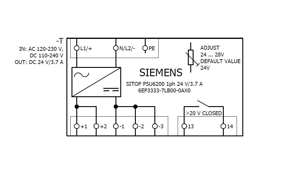 Siemens 6ep33337lb000ax0 Fuente De Alimentación Alimentación 3.7 A