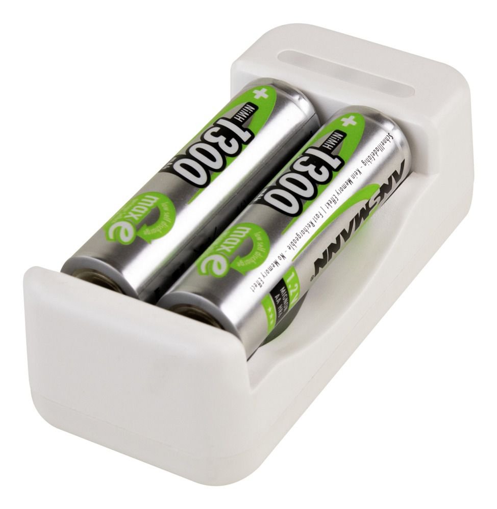Ansmann Cargador Basic Ii Nimh Nicd + 2x Aa 1300mah