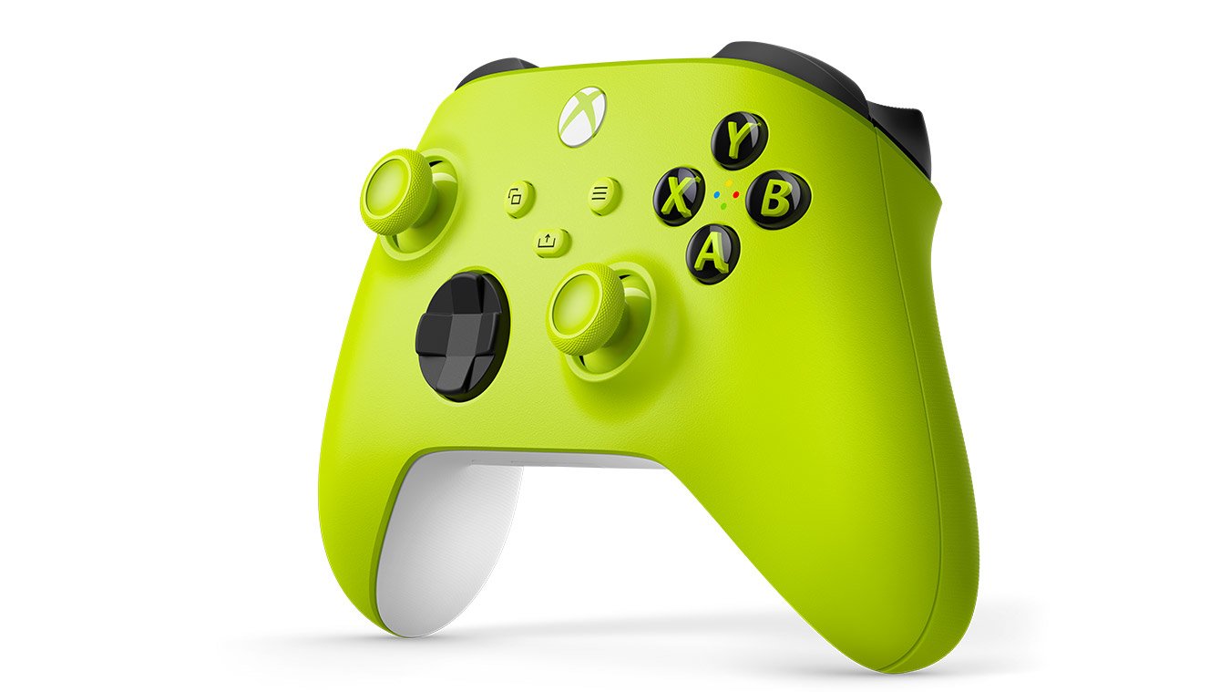 Microsoft Xbox Series X/S Wireless Controller (Qas/Qat/Qau/Qua) Gamepad, Electric Volt Eu