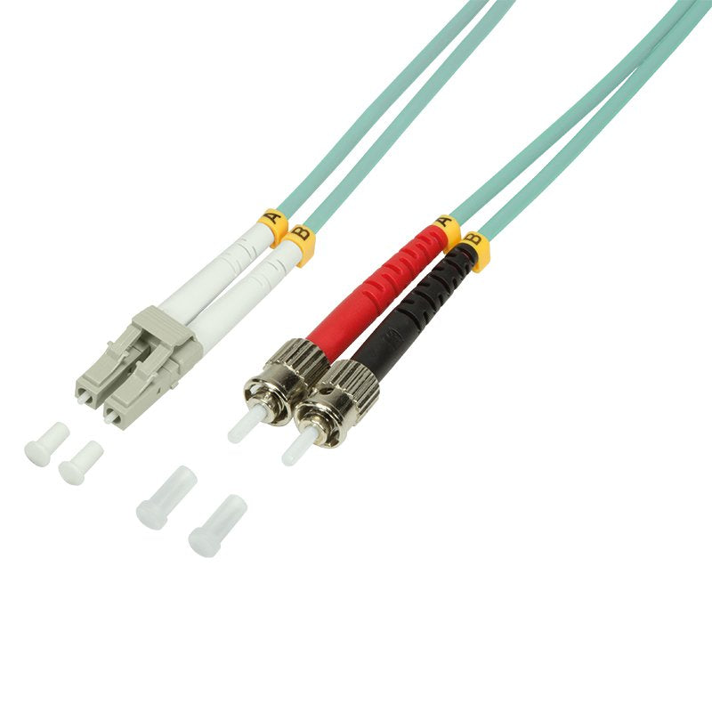 Lwl Cable De Red Om3 Lc St 1,0m Duplex Logilink
