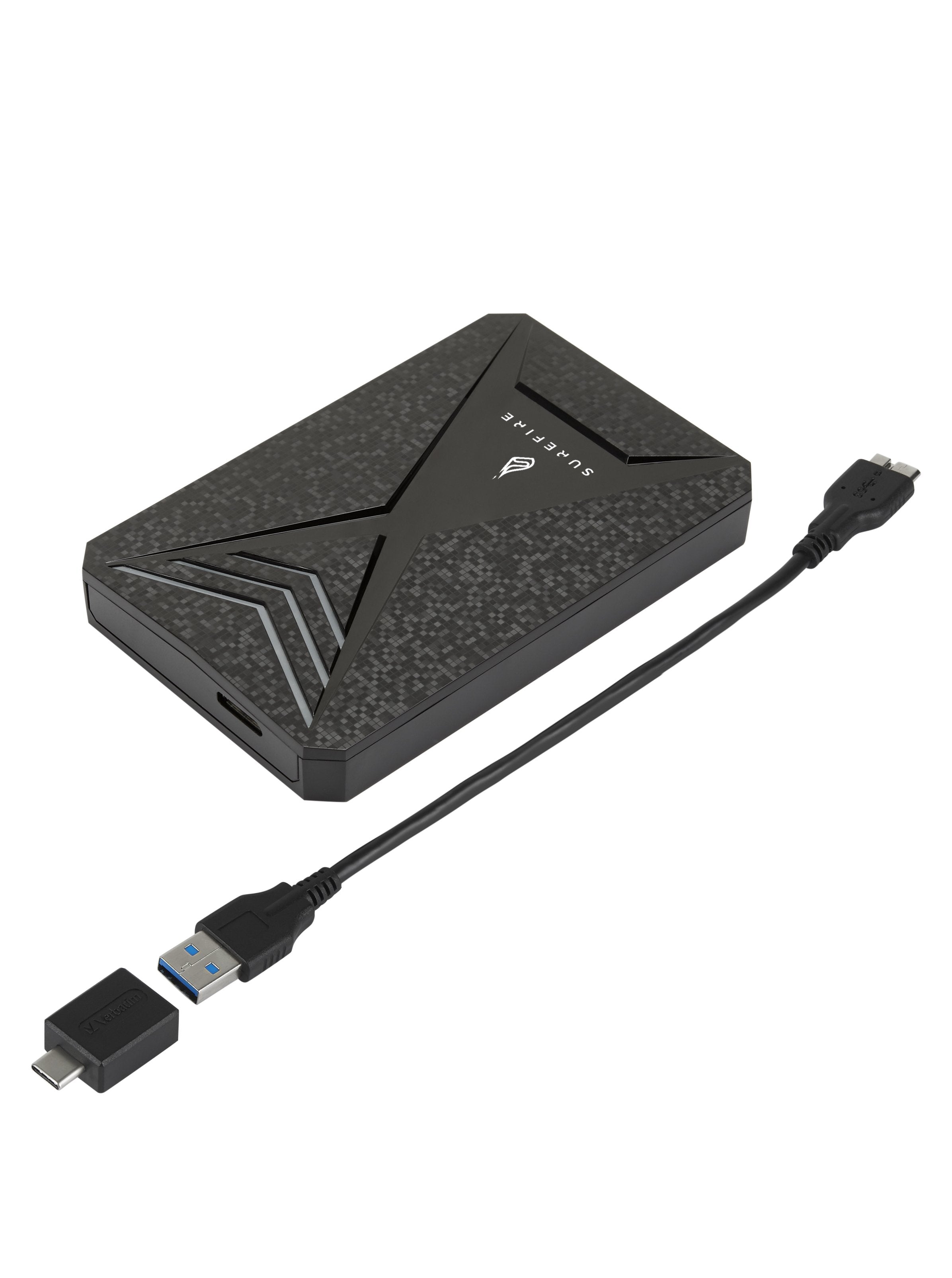 Verbatim Disco Duro Externo Surefire Gx3 Gaming 2tb Hdd 2.5" Usb 3.2 Gen1 Negro