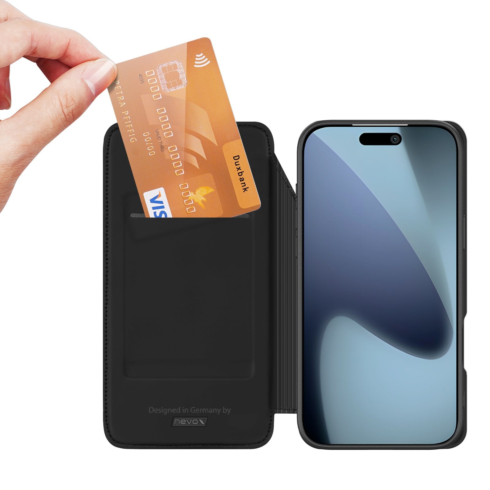 Nevox Vario Series - Iphone 17 Pro 6.3" Booktasche, Negro