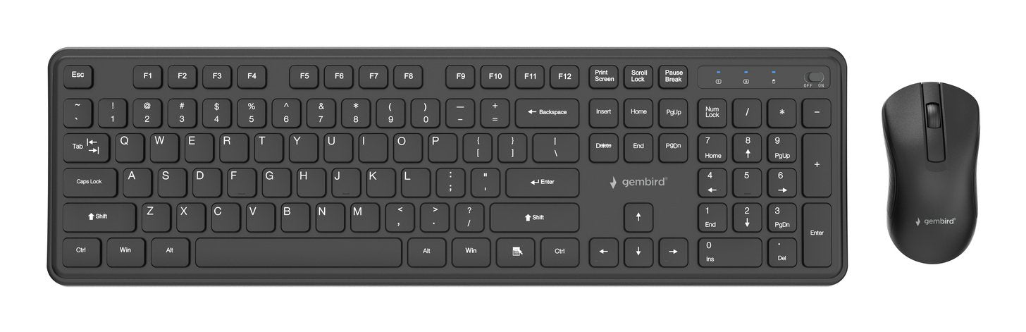 Gembird Slim Pro Business Wireless Desktop Set Negro Us Layout