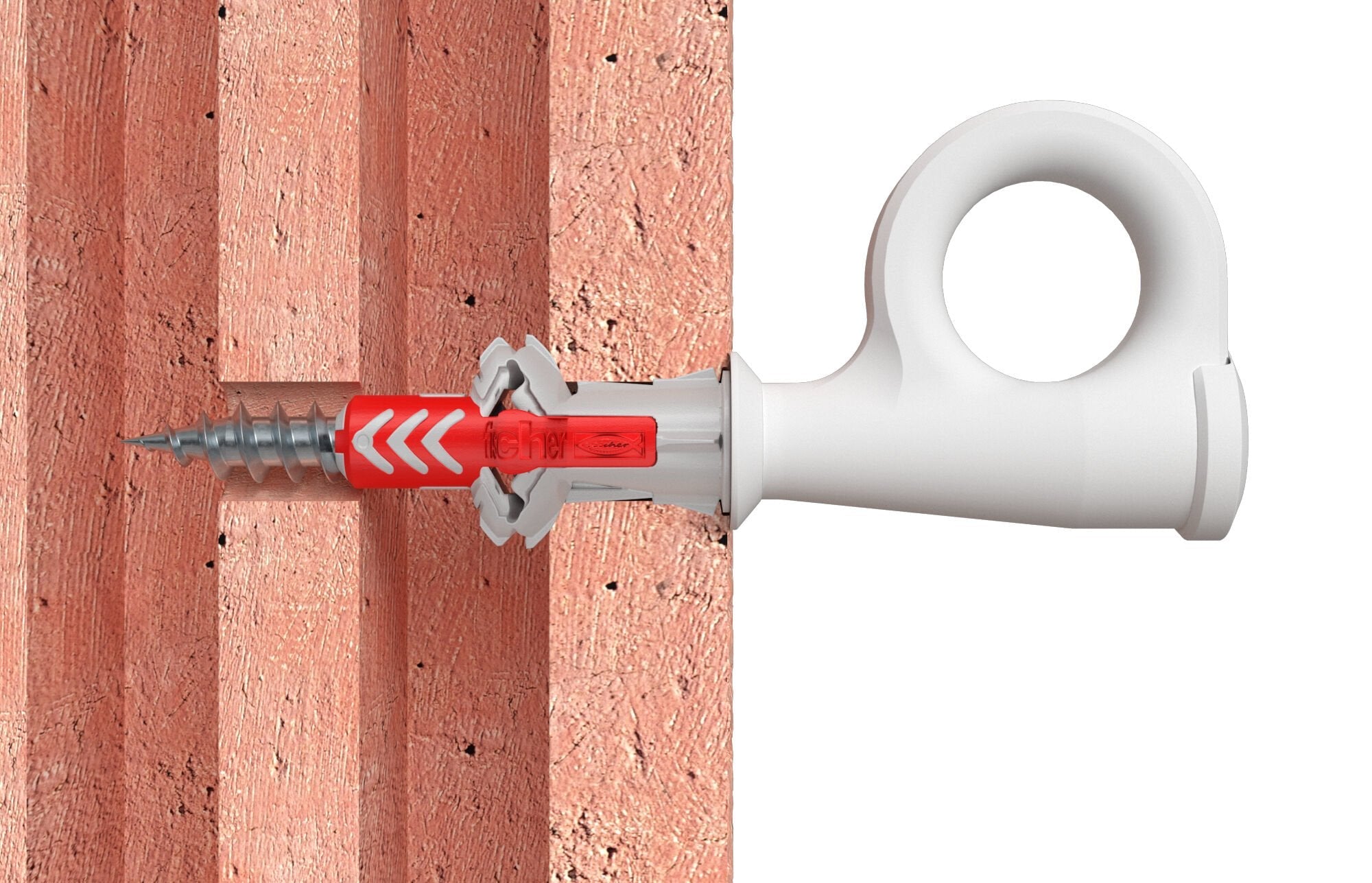 Fischer Easyhook Loop Duopower 8x40, Pasador Blanco