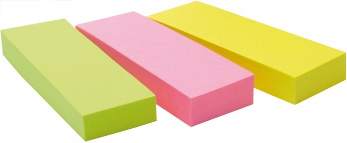 Post-It Pack De 3 Blocs De 100 Marcadores Reposicionables - Forma Rectangular - Colores Surtidos