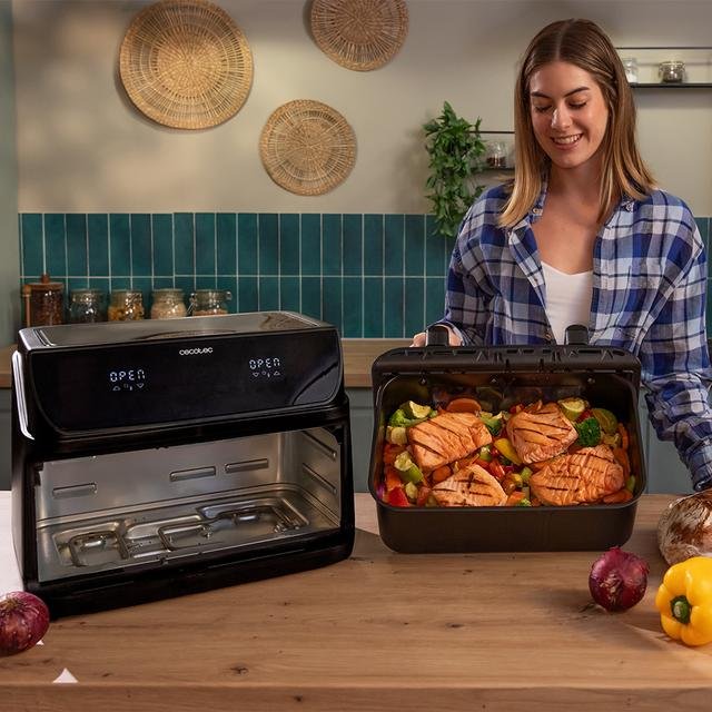 Freidora De Aire Cecotec Cecofry&Grill Duoheat 1000 10l 2800w