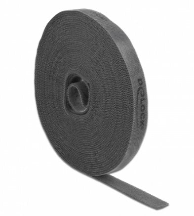 Klettband Auf Rolle L 10 M X B 15 Mm Grau
