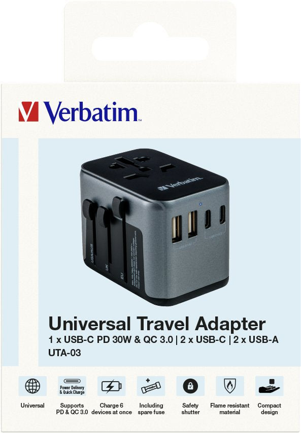 EAN 0023942495451 - Verbatim 49545 adaptador de enchufe eléctrico Universal imagen 9
