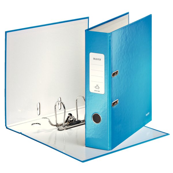 Leitz Archivador Carton Forrado Wow 180 Lomo 80mm A4 Azul Metalizado