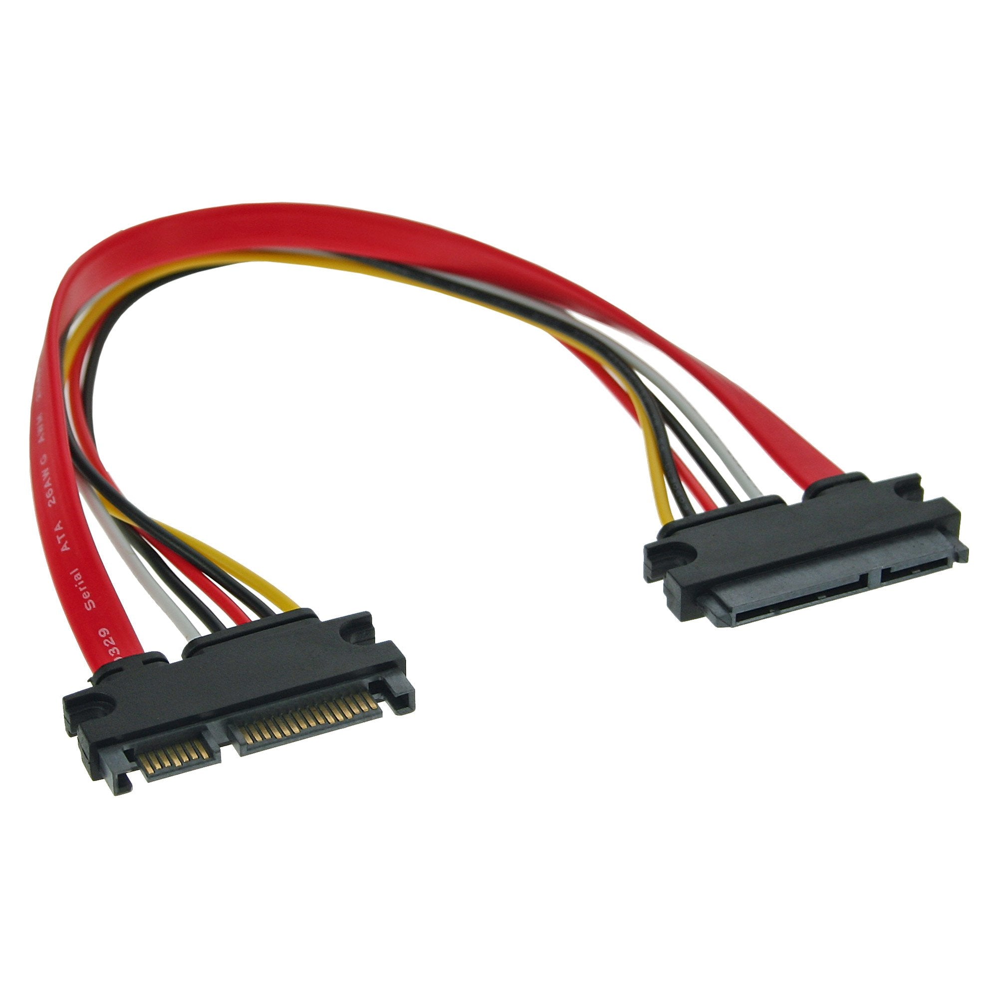 Inline Sata Data + Power Cable Sata 6gb/S Macho A Hembra 0.5m