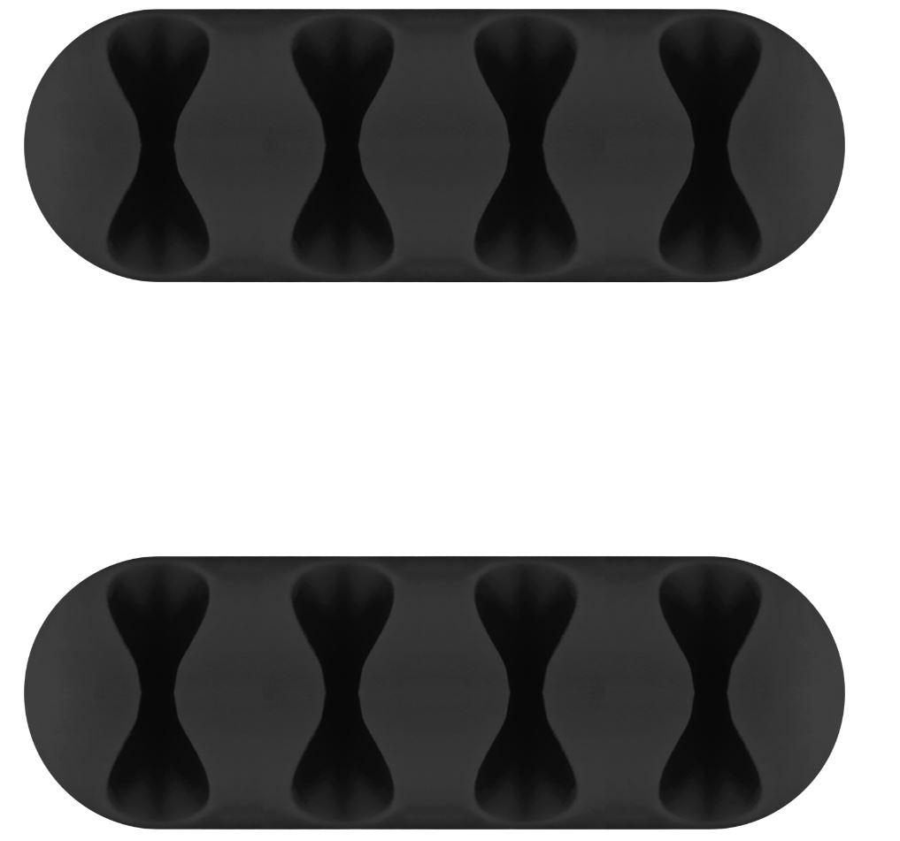 Microconnect Cablemana-16 Organizador De Cables Piso Soporte Para Cables Negro 2 Pieza(S)