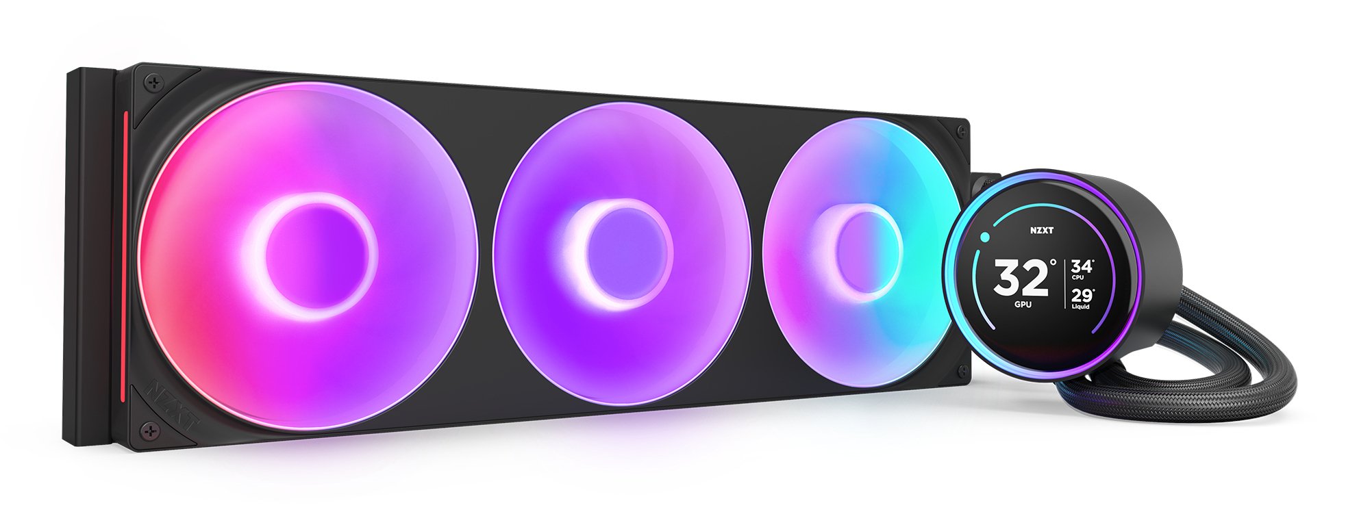 Refrigerador Liquido Cpu Nzxt Kraken Elite 420 Rgb V2 (Negro)