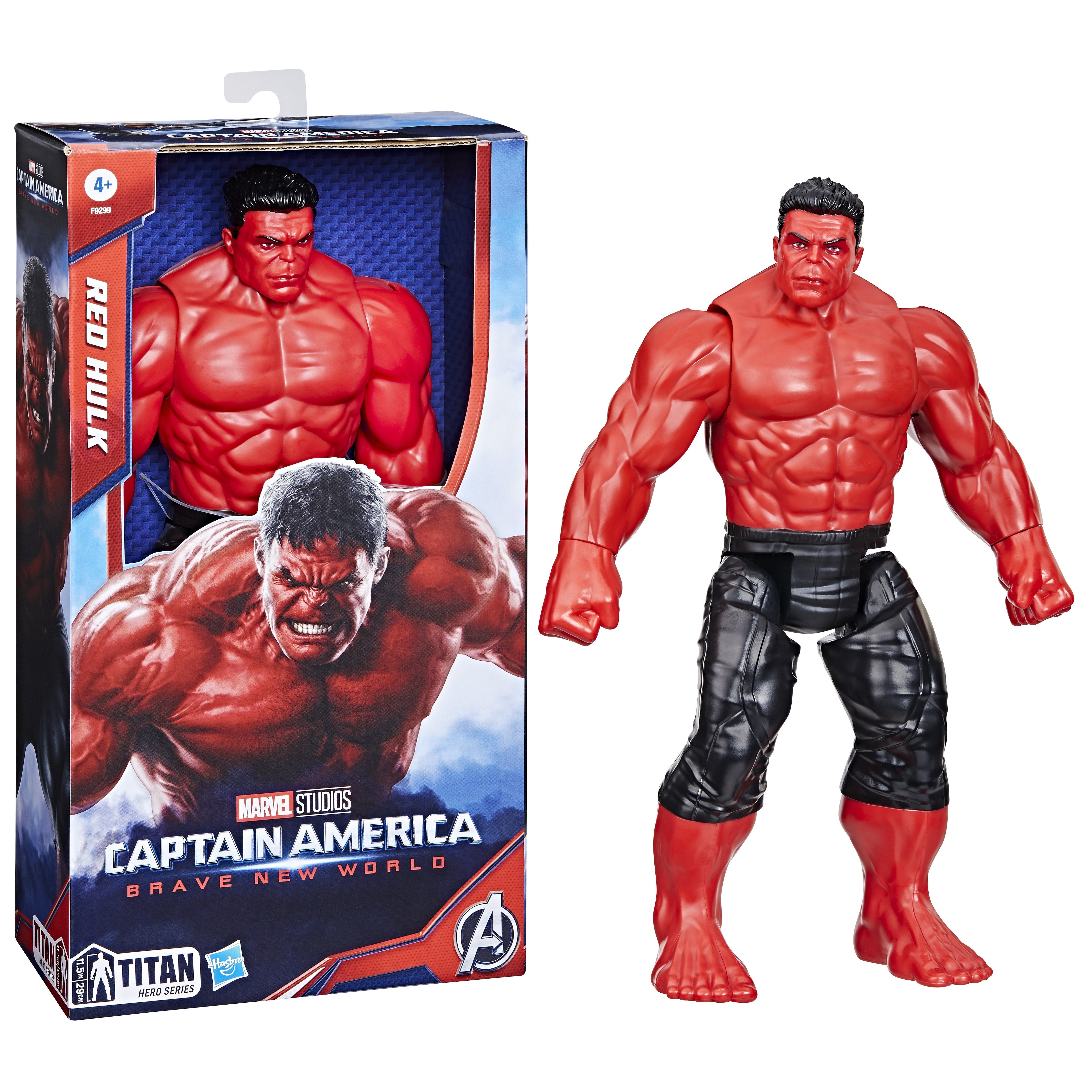 Figura Red Hulk Titan Hero Brave New World Capitan America  Vengadores Avengers Marvel 30cm