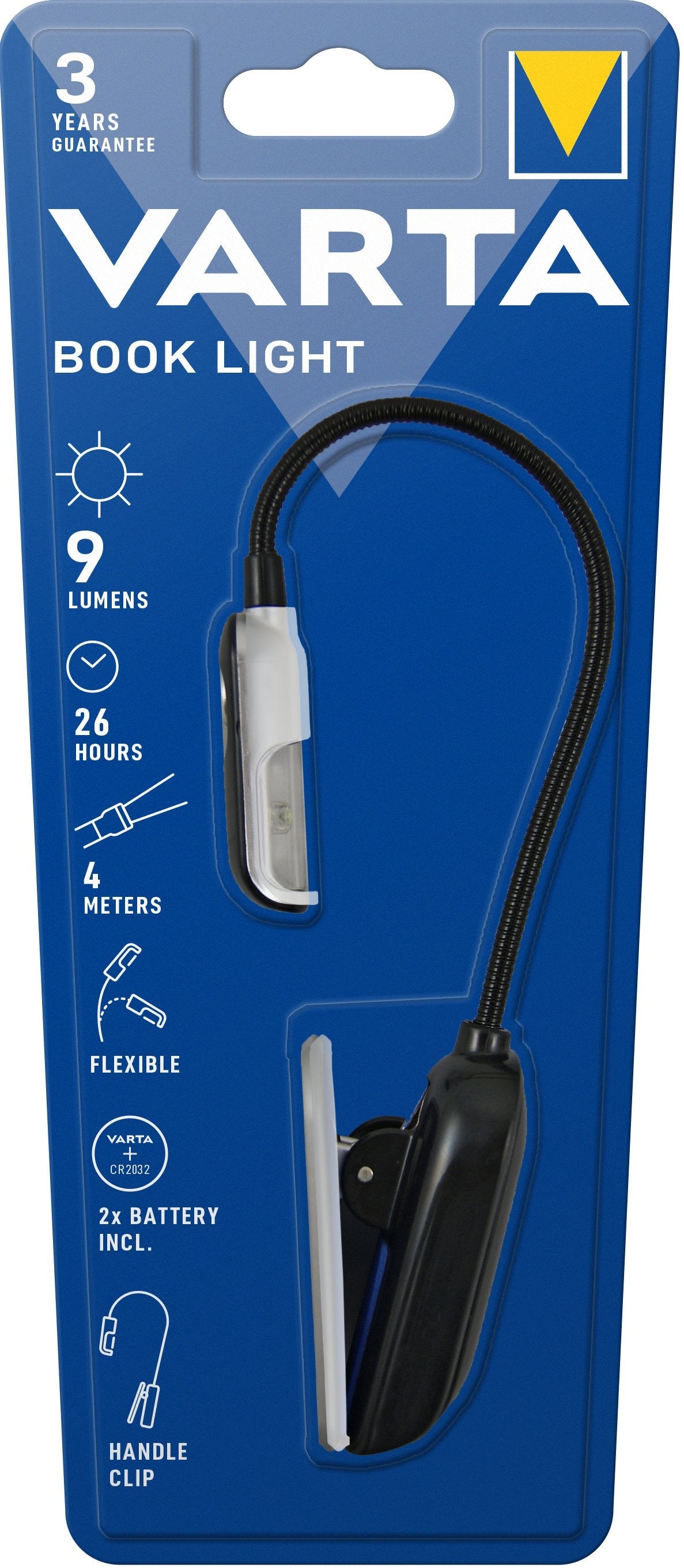 Varta 16618101421 Linterna De Clip Negro, Plata Led     2xcr2032