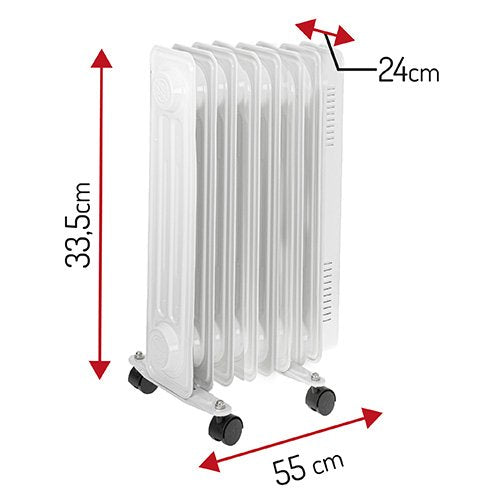 EAN 5903887805902 - Adler AD 7815 calefactor eléctrico Interior Blanco 1500 W Radiador de aceite eléctrico imagen 7