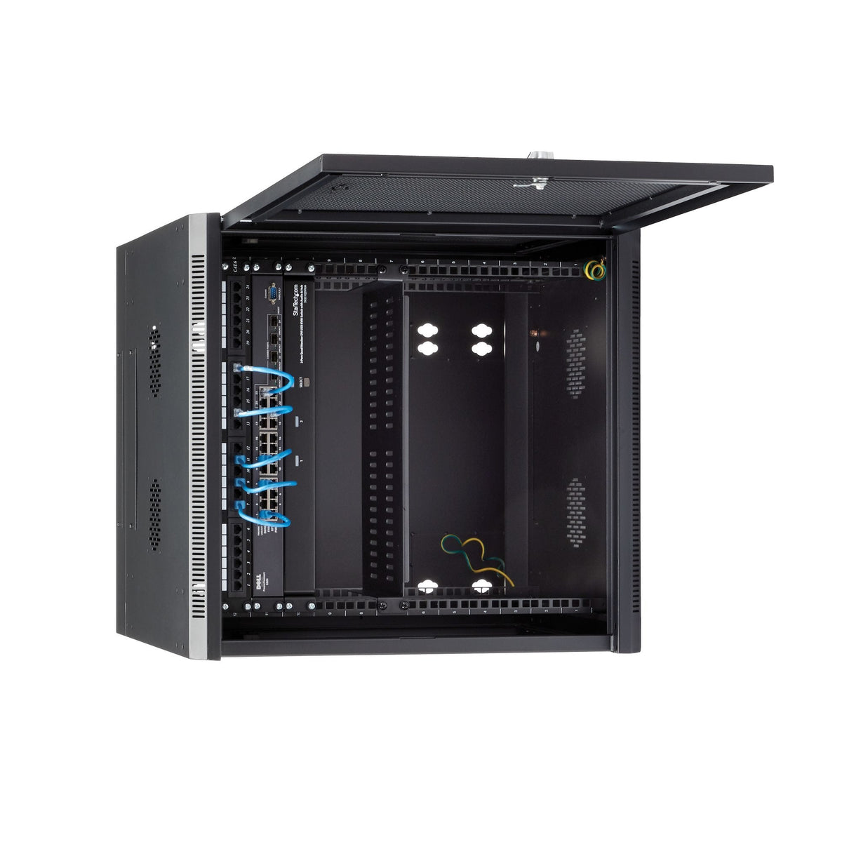 Startech.Com Rk1224walhm Armario Rack 12u Bastidor De Pared Negro