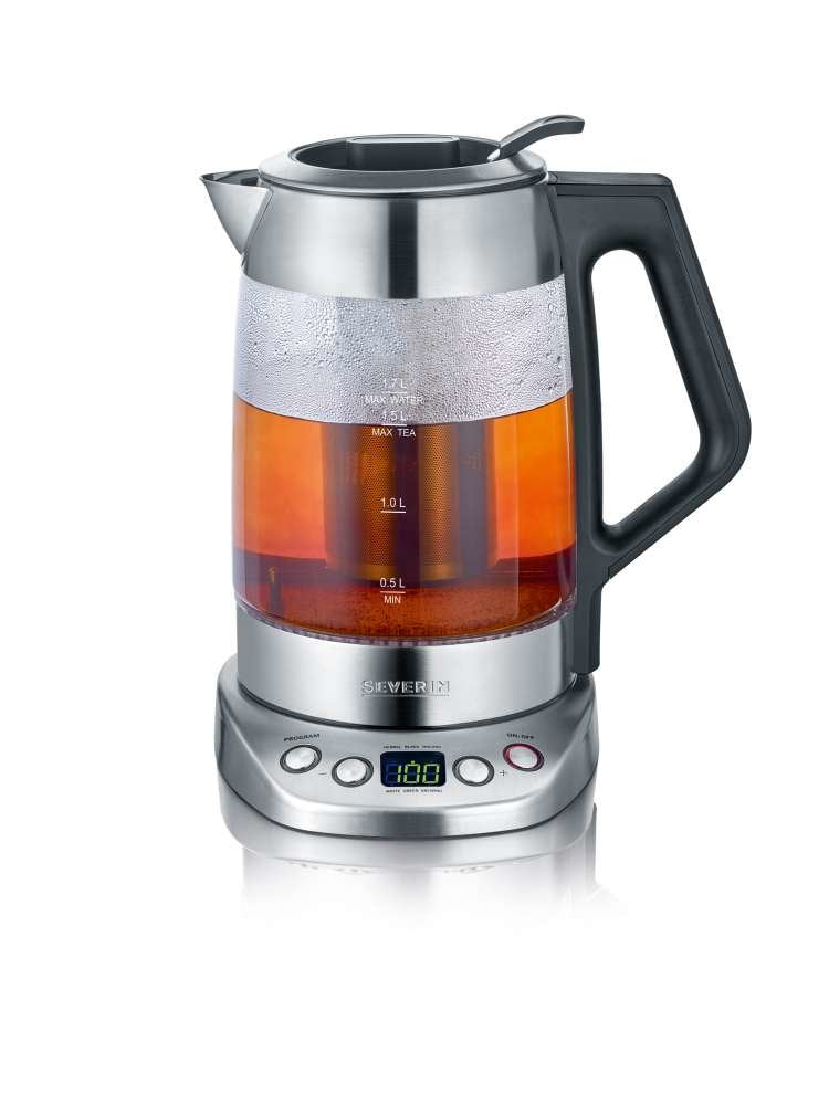 Hervidor De Agua Severin Wk 3479 1,7 L Negro, Acero Inoxidable 3000 W