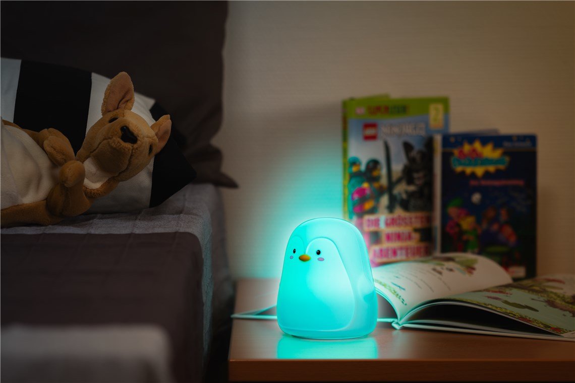 Goobay Gb 61648 - Nachtleuchte Pinguin Akku Rgb