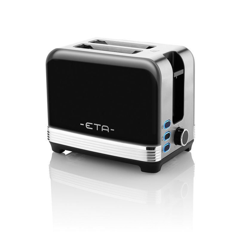Tostadora Eta Storio Eta916690020 Potencia 930 W, Material De La Carcasa Acero Inoxidable, Negro