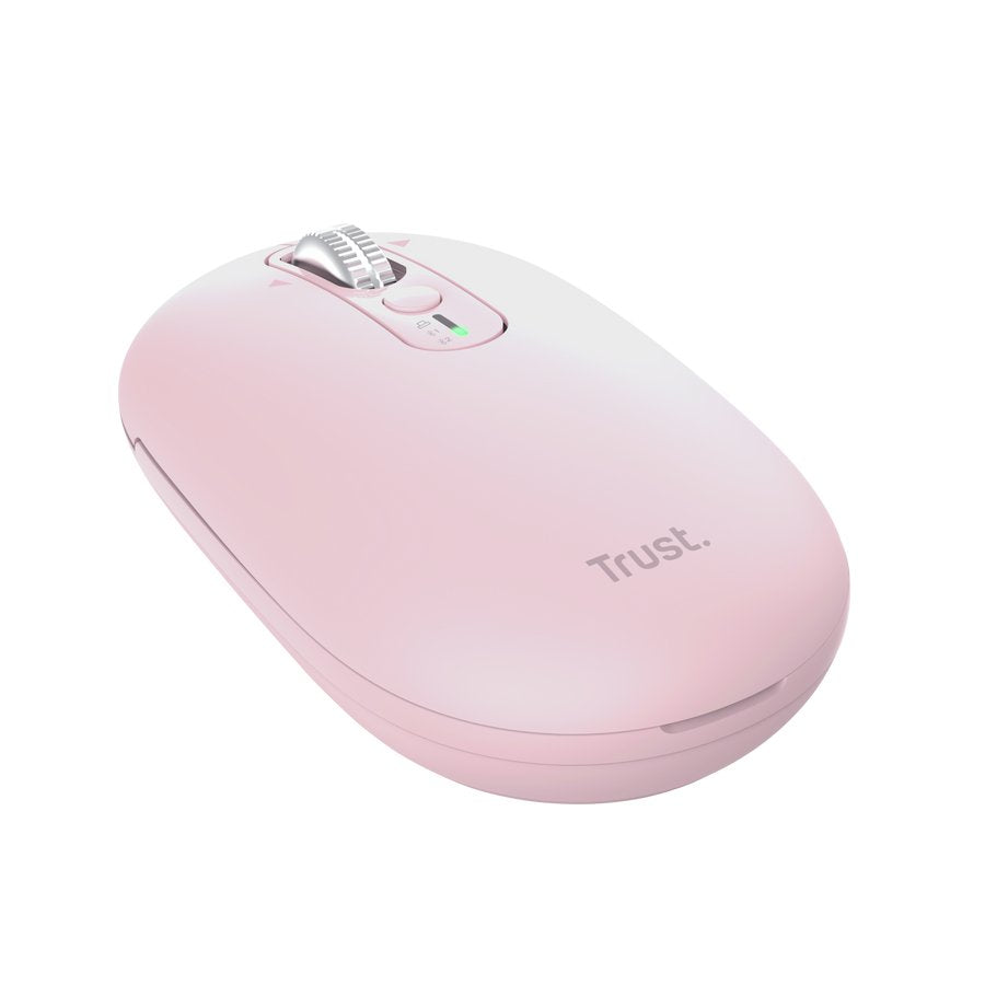 Raton Optico Wireless Fino Seron Rosa Trust Hasta Dpi 3200 / Inálambrico