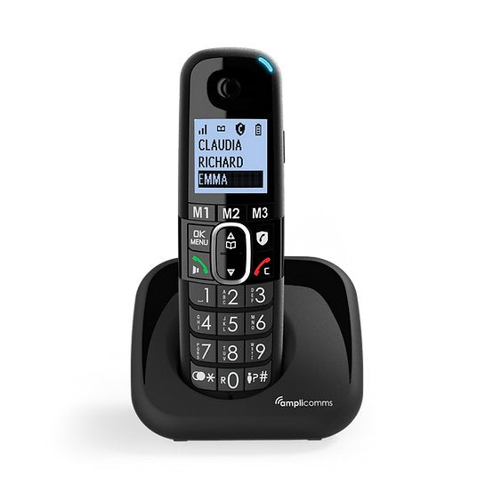 Amplicomms Bigtel 1500 Eu Teléfono Negro Con Teclas Grandes
