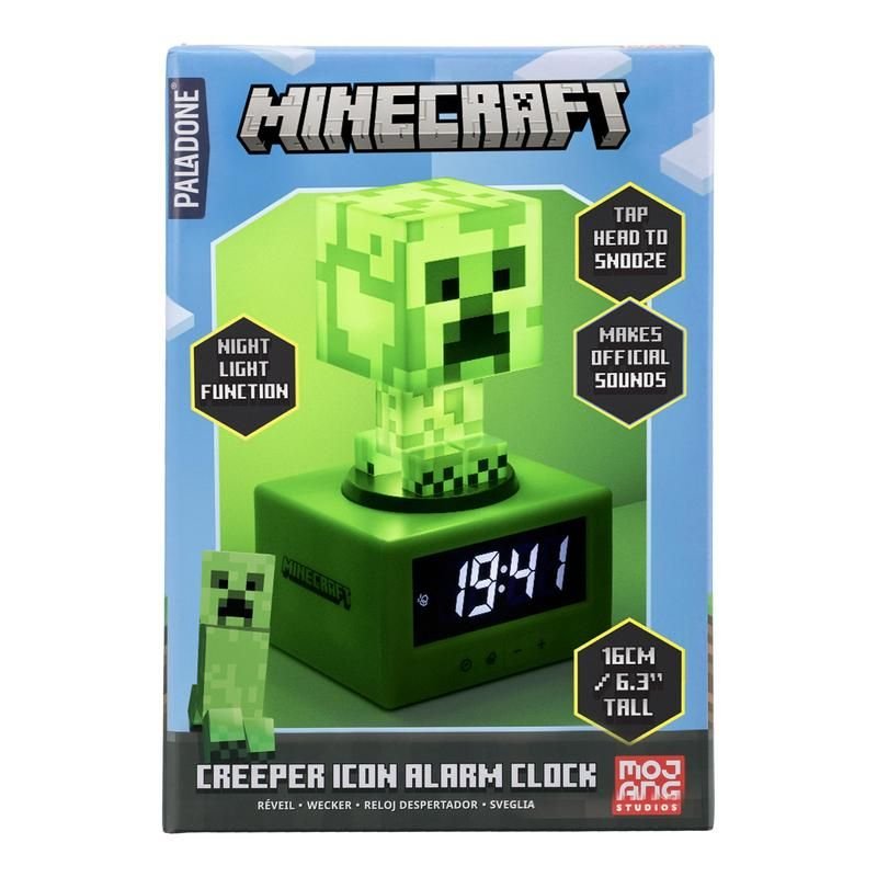Reloj Alarma Paladone Minecraft Creeper