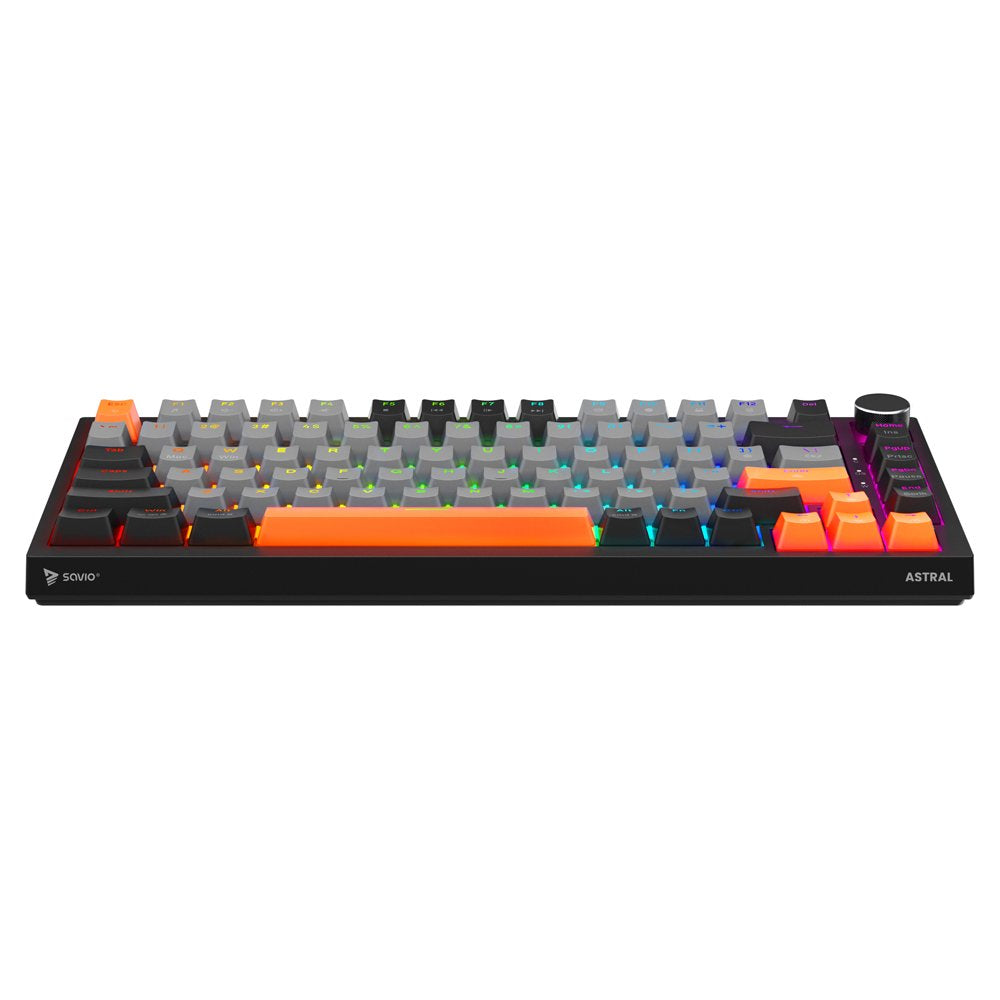 Savio Astral Black Jade 3 Colours Teclado Juego Usb Qwerty Internacional De Ee.Uu. Negro