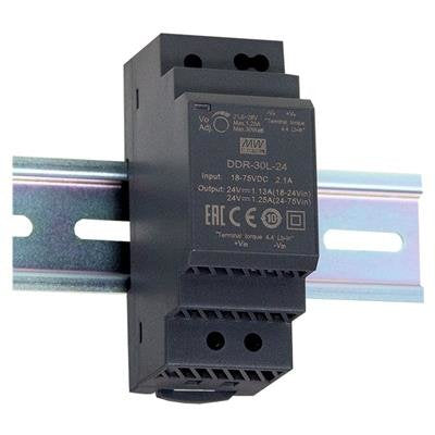 Allnet Ersatznetzteil/Spannungswandler 24v/1,25a In: 9 36vdc -> Out: 24vdc/Dc-Wandler Meanwell Hutschiene