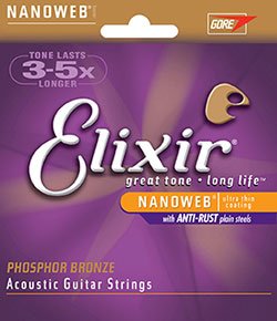 Elixir Strings 16027 Phosphor Bronze Custom Light Nw - Cuerdas Para Guitarra Acústica (11-52)