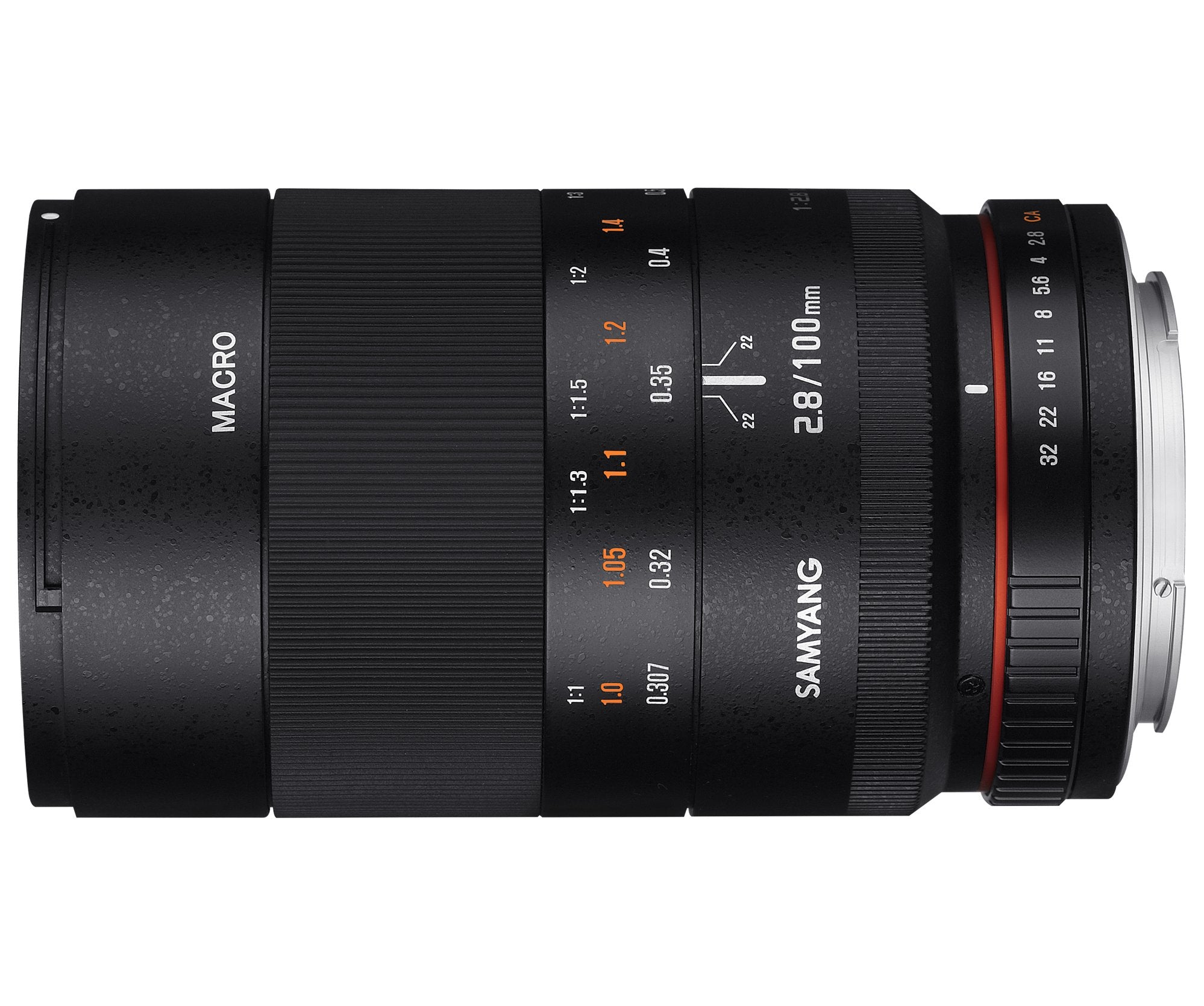 Samyang F1112309101 - Objetivo Fotográfico Dslr Para Micro Cuatro Tercios As If Umc (Distancia Focal Fija 100mm, Apertura F/2.8-32, Diámetro Filtro: 67mm), Negro