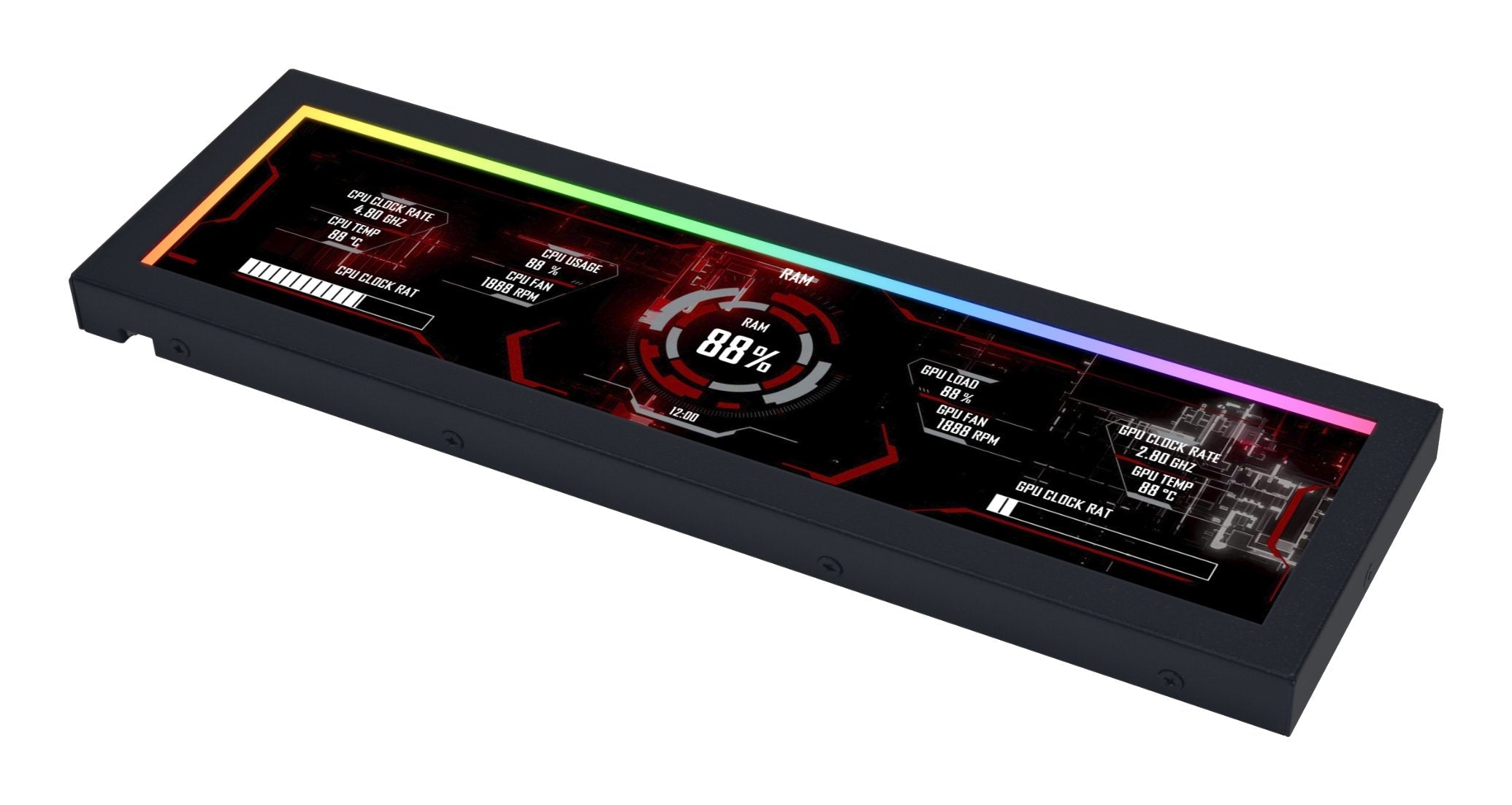 Lcd Lian Li Universal Screen 8.8  Black