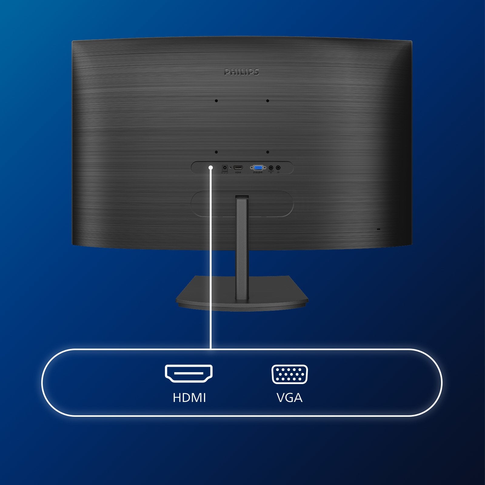 Monitor Curvo Philips E-Line 241e1sc 23.6' Full Hd Negro