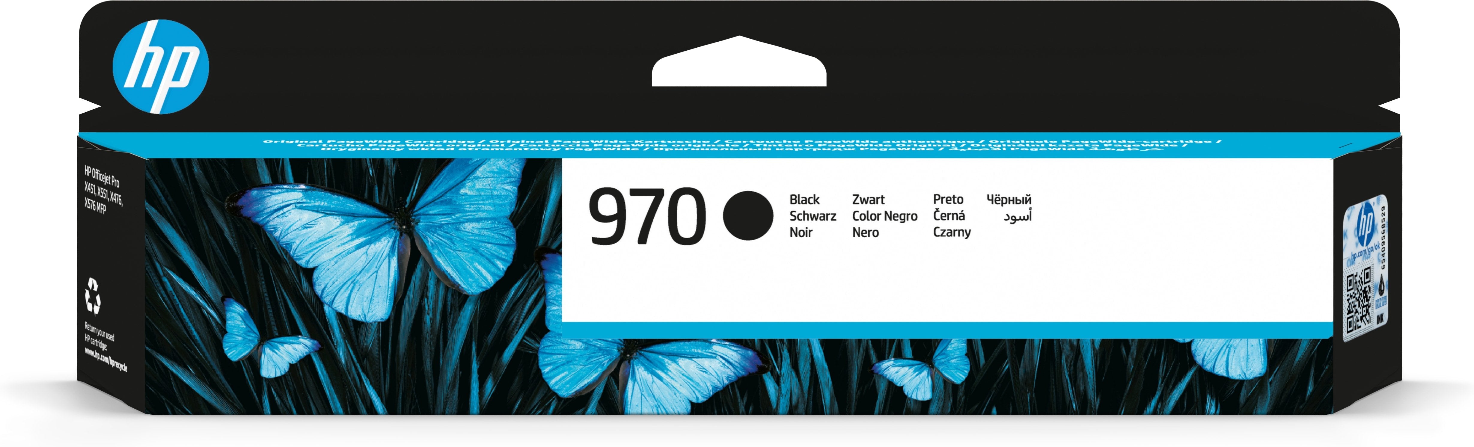 EAN 0193808066535 - HP 970 Black Original Ink Cartridge cartucho de tinta 1 pieza(s) Rendimiento estándar imagen 1